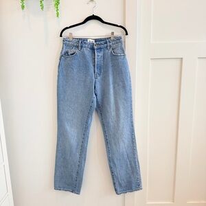 Rolla's Classic Straight High Rise Regular Fit Women's Blue Denim Jeans Size 30